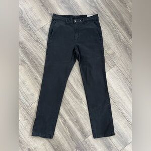 Rag & Bone Black Casual High Waisted Straight Leg Pants